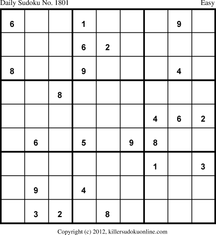 Killer Sudoku for 2/6/2013