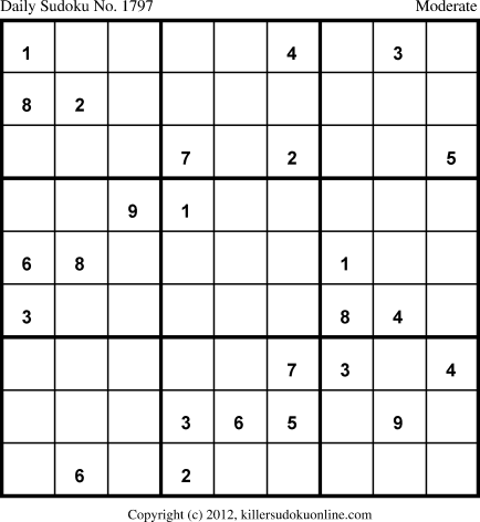 Killer Sudoku for 2/2/2013