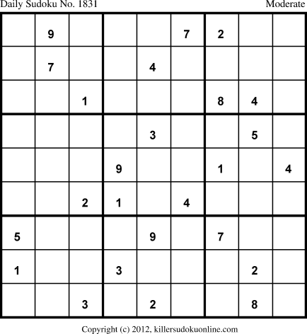 Killer Sudoku for 3/8/2013