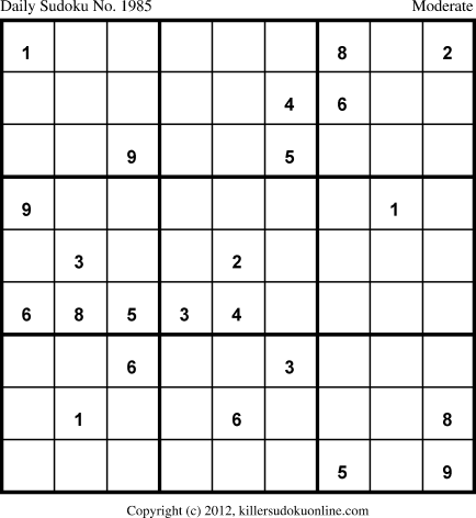 Killer Sudoku for 8/9/2013