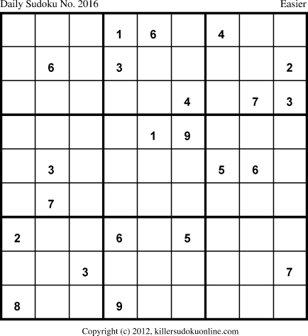 Killer Sudoku for 9/9/2013