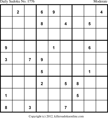 Killer Sudoku for 1/12/2013