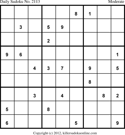 Killer Sudoku for 12/15/2013
