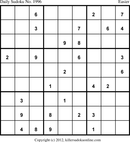 Killer Sudoku for 8/20/2013