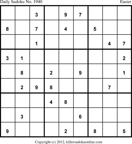 Killer Sudoku for 6/25/2013