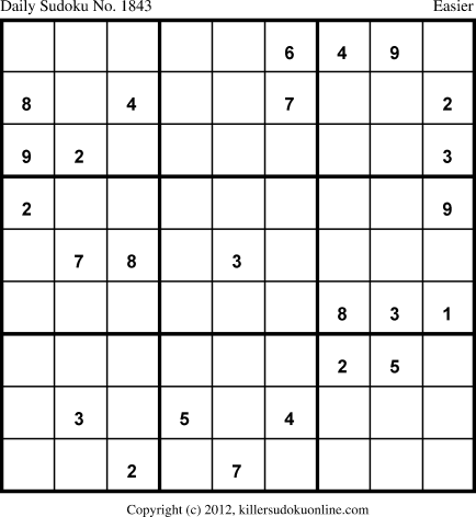 Killer Sudoku for 3/20/2013