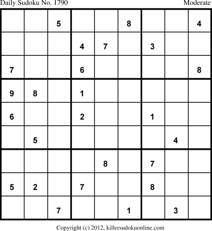 Killer Sudoku for 1/26/2013