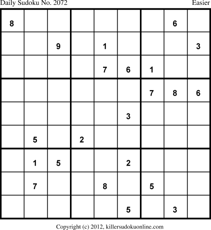 Killer Sudoku for 11/4/2013