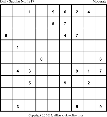 Killer Sudoku for 2/22/2013