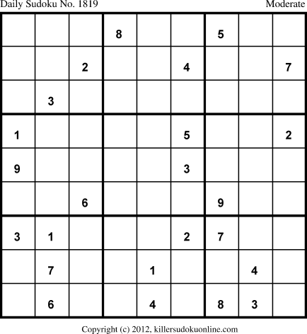Killer Sudoku for 2/24/2013