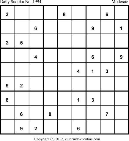 Killer Sudoku for 8/18/2013