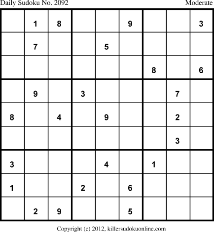 Killer Sudoku for 11/24/2013