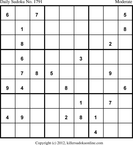 Killer Sudoku for 1/27/2013