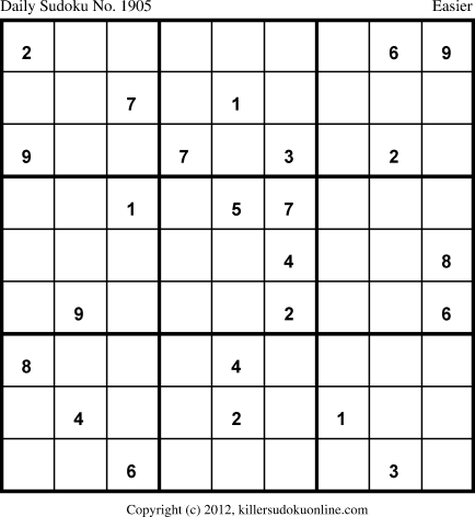 Killer Sudoku for 5/21/2013