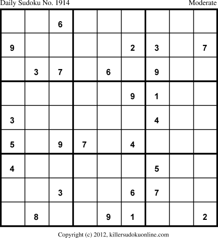 Killer Sudoku for 5/30/2013