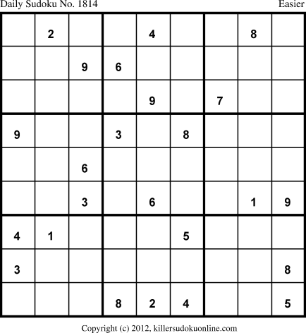 Killer Sudoku for 2/19/2013
