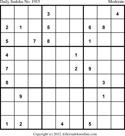 Killer Sudoku for 5/31/2013