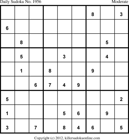 Killer Sudoku for 7/11/2013