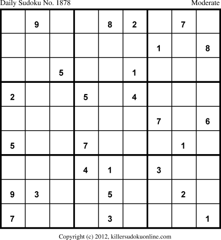 Killer Sudoku for 4/24/2013