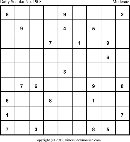 Killer Sudoku for 5/24/2013