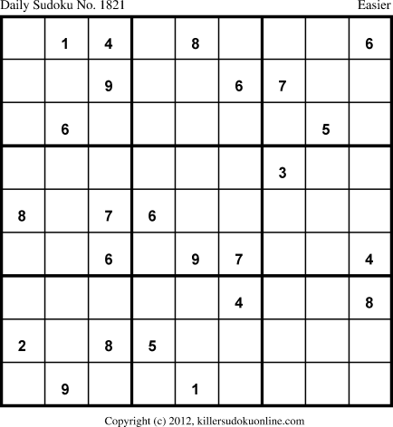 Killer Sudoku for 2/26/2013