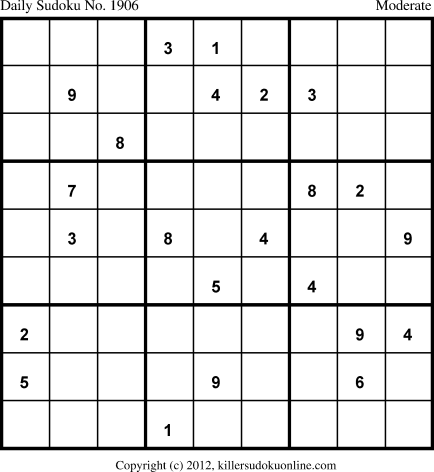 Killer Sudoku for 5/22/2013