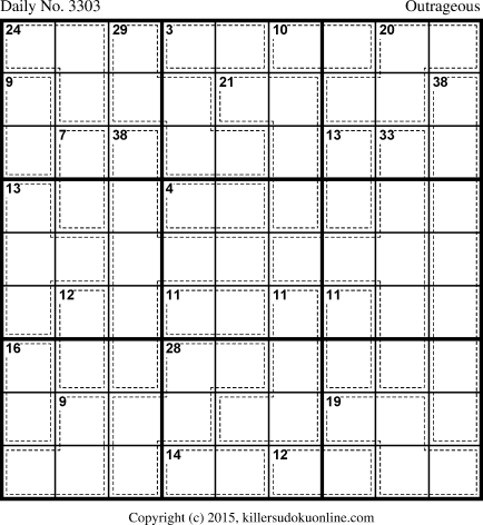 Killer Sudoku for 1/3/2015