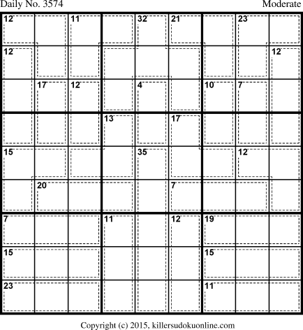 Killer Sudoku for 10/1/2015