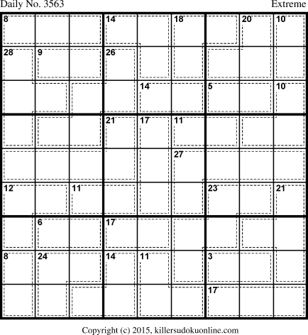 Killer Sudoku for 9/20/2015