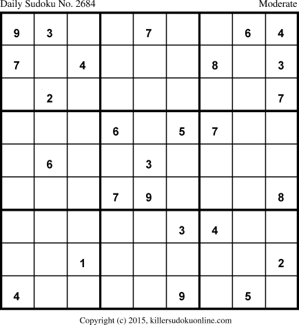 Killer Sudoku for 7/9/2015