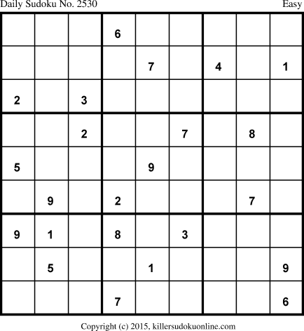 Killer Sudoku for 2/5/2015