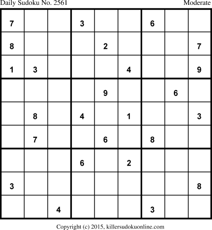 Killer Sudoku for 3/8/2015