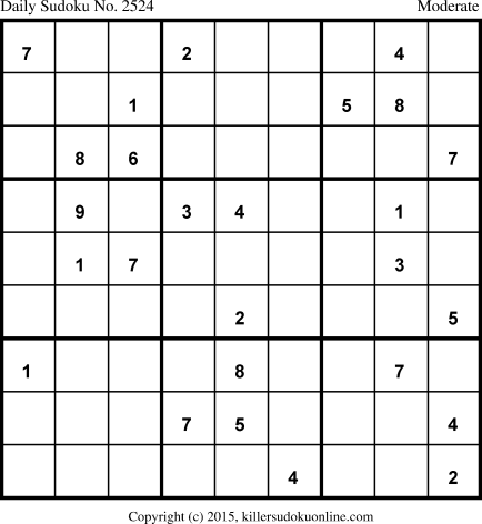 Killer Sudoku for 1/30/2015