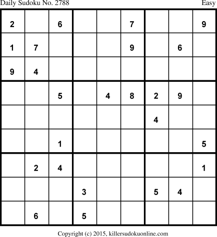 Killer Sudoku for 10/21/2015