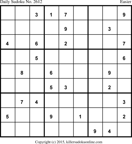 Killer Sudoku for 4/28/2015
