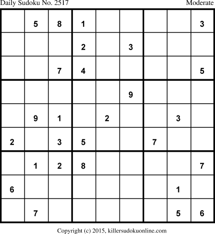 Killer Sudoku for 1/23/2015