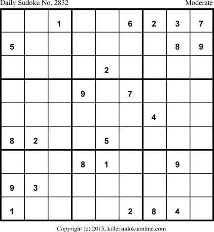 Killer Sudoku for 12/4/2015