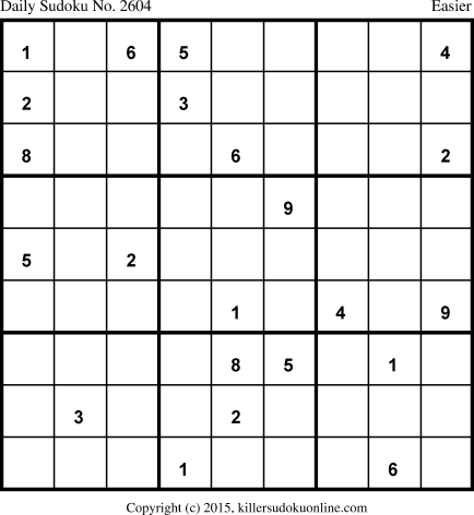Killer Sudoku for 4/20/2015
