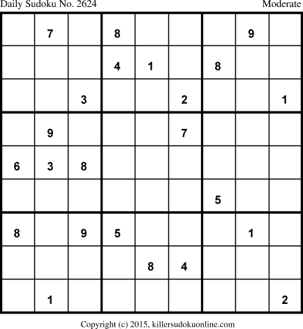 Killer Sudoku for 5/10/2015