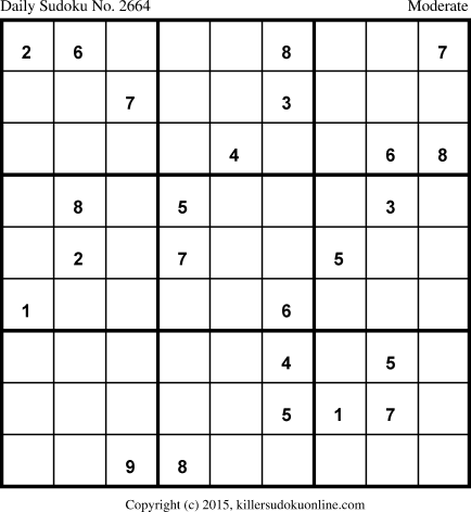 Killer Sudoku for 6/19/2015