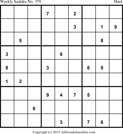 Killer Sudoku for 6/8/2015