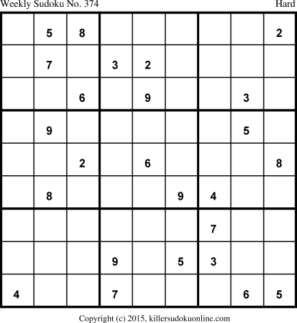 Killer Sudoku for 5/4/2015