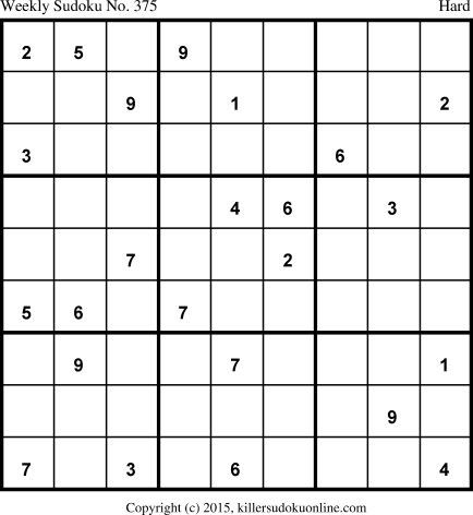 Killer Sudoku for 5/11/2015