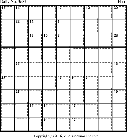 Killer Sudoku for 1/22/2016