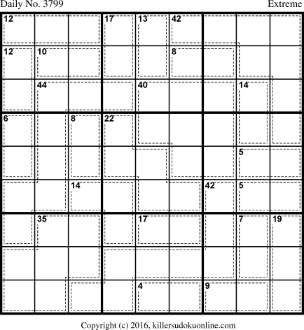 Killer Sudoku for 5/13/2016
