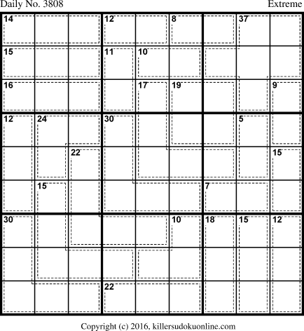 Killer Sudoku for 5/22/2016