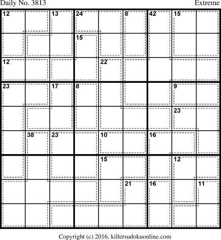 Killer Sudoku for 5/27/2016