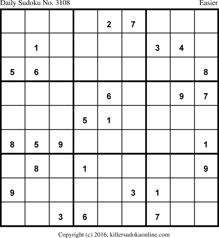 Killer Sudoku for 9/5/2016