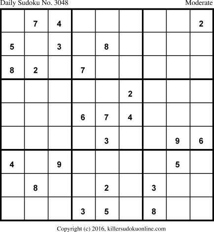 Killer Sudoku for 7/7/2016