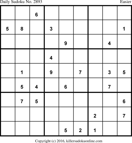 Killer Sudoku for 2/3/2016